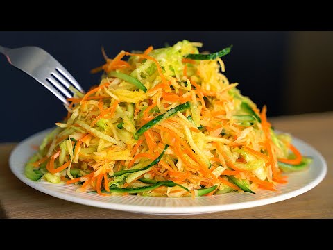Essen Sie diesen Gurkensalat jeden Tag zum Abendessen und Sie werden Bauchfett verlieren!