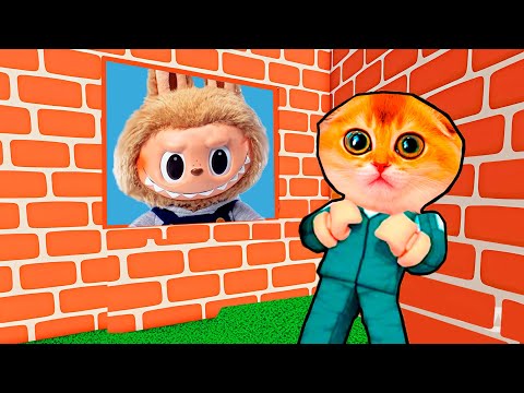 КОТ ПЕРСИК СТРОИТ ДОМ ЧТОБЫ ВЫЖИТЬ ОТ МОНСТРОВ В РОБЛОКС!