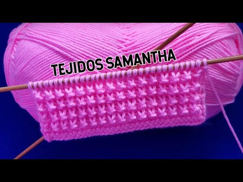 HERMOSO PATRÓN PARA TEJER CHOMPAS CHALECOS SUÉTER / TEJIDOS SAMANTHA #tejidos #tejido