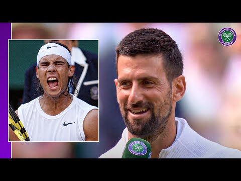"I'll sit on a beach with Federer and Nadal" | Novak Djokovic On-Court Interview | Wimbledon 2025
