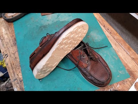 I resoled my LLBean bison moc-toes at home again!
