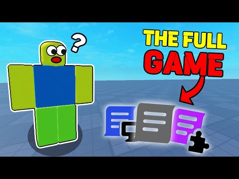 I made a Roblox GAME with only SCRIPTS