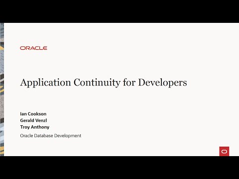 Application Continuity for Developers