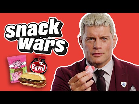 WWE Star Cody Rhodes Rates British And American Food | Snack Wars
