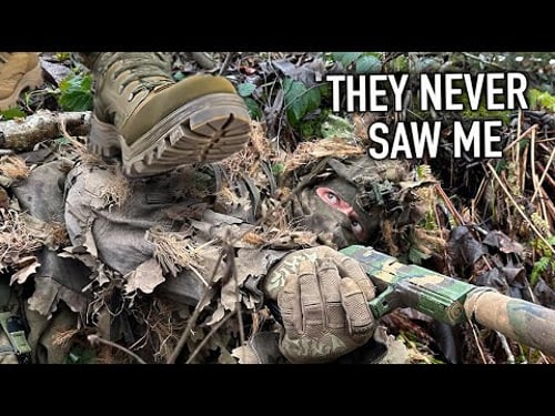 Silent & Invisible Ghillie Sniper vs an Entire Enemy Squad