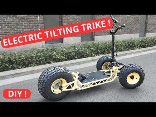 How to build a DIY electric powered reverse tilting trike