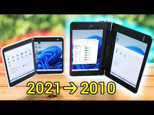 Windows 11 on Libretto W100 | The First Dualscreen Laptop