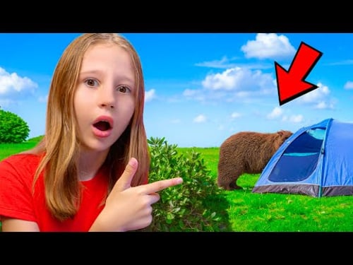 Nastya ve arkadaşları ormanda kamp yapmaya gidiyor - Çocuklar için video serisi