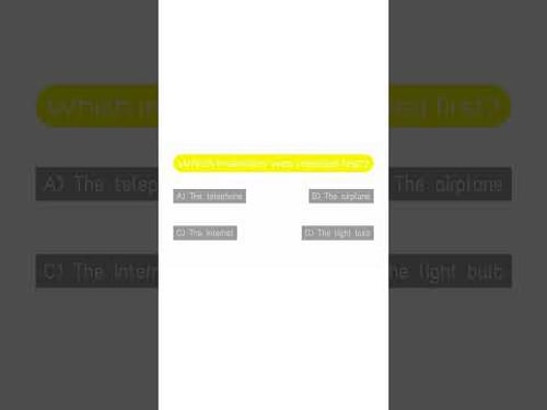 Which Invention Came First? 🤯