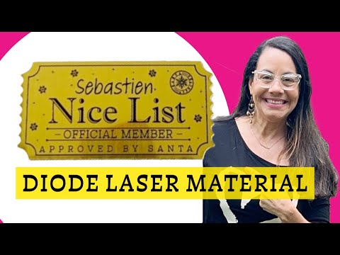 Santa Tickets with a Diode Laser and Mirror Acrylic Like Material