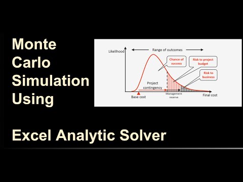 Monte Carlo Simulation in Excel Analytic Solver tutorial