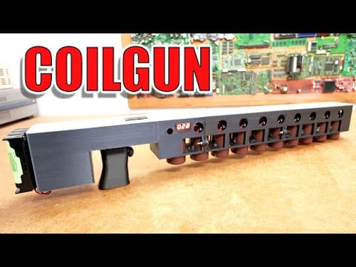 Biggest COILGUN ever + 3D printed enclosure