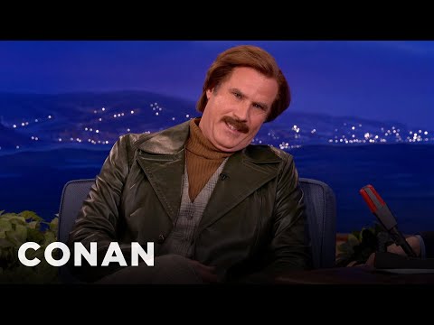 Conan Makes Ron Burgundy Cry | CONAN on TBS