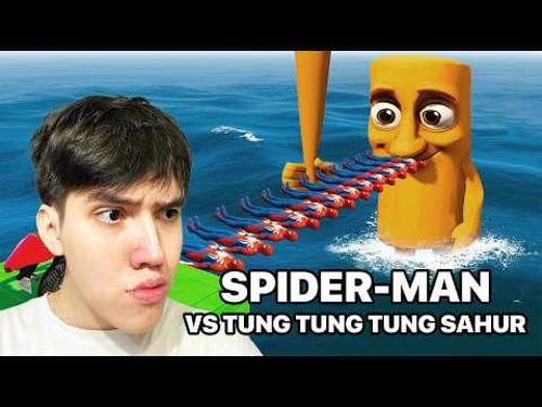 SPIDER-MAN against TUNG TUNG TUNG SAHUR on Motorcycle in RAINBOW SPIDERS BRIDGE | GTA MULTIVERSE