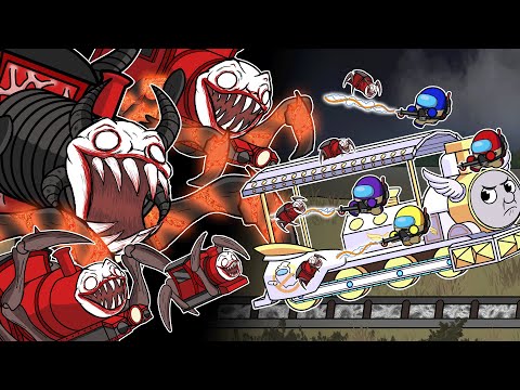 CHOO CHOO CHARLES vs THOMAS & GHOSTBUSTERS All Episode l Among Us Animation