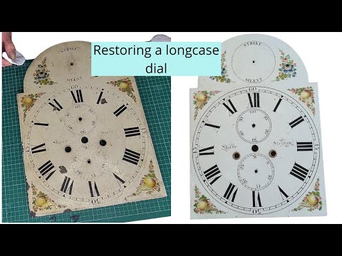 Restoring a longcase / tallcase dial