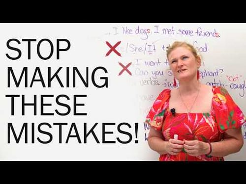 The TOP 5 English Mistakes I See