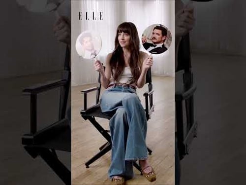 Dakota Johnson Reveals If Pedro Pascal Or Chris Evans Has A Better Dress Sense | ELLE UK