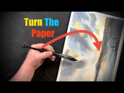 This SIDEWAYS Watercolour Wash Method - IS A GAMECHANGER !!!