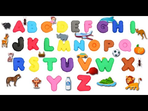 Lets Learn A to Z Alphabets Letters with Play Doh + More Kids Videos