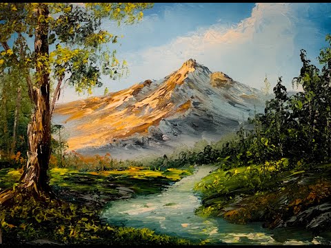 Live Landscape Painting Demo ! | Exciting Announcement ! | Paintings By Justin