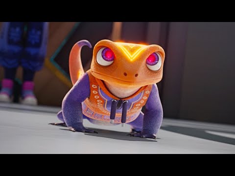 She got a PROTECTIVE LIZARD as a PET, but she doesn't know that it has ELECTRIC COMBAT POWERS