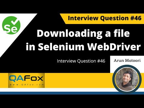 How to download a file in Selenium WebDriver? (Interview Question #46)