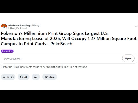 The Pokemon Market is Going to Crash, Everything Will Be Printed Into The Ground