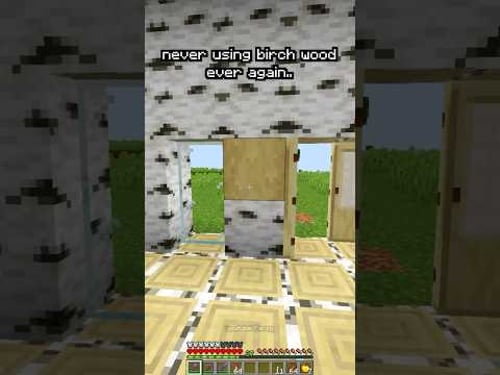 never using birch wood ever again..