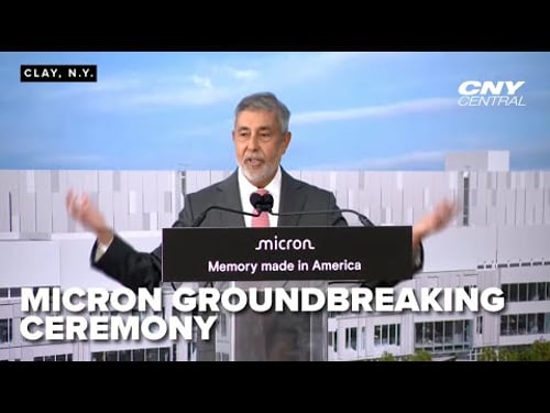 Micron, elected officials host groundbreaking ceremony on $100B semiconductor facility
