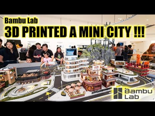 This AMAZING Mini City Was 3D Printed !!