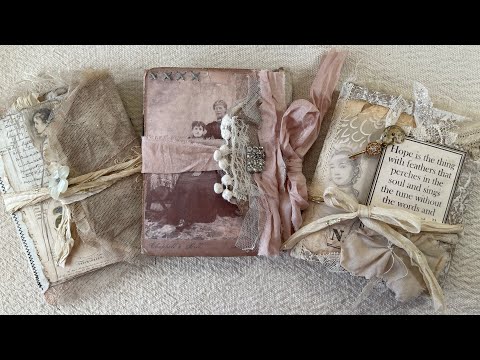 Raggedy Little Paper Bag Junk Journals using pharmacy bags! #junkjournal #paperbag #vintagejournal