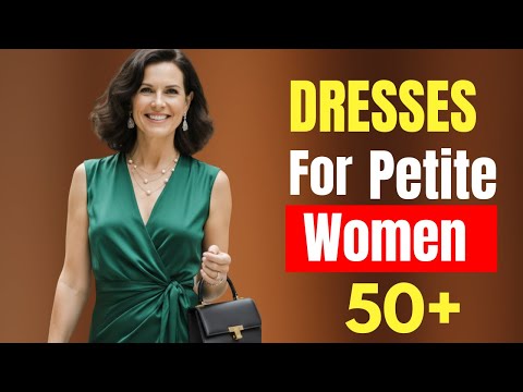 Elegant and Flattering Dresses for Petite Women Over 50 Years