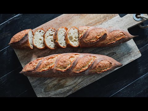 Traditional French Baguettes With Poolish