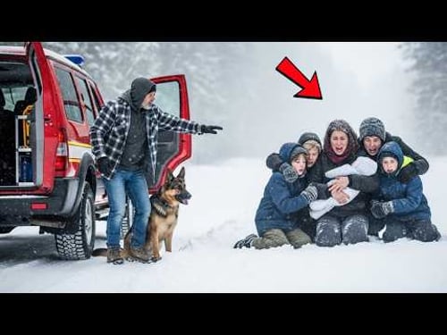 “Come With Us…” the Veteran Said — After His Dog Found a Widow and Her Kids in the Blizzard