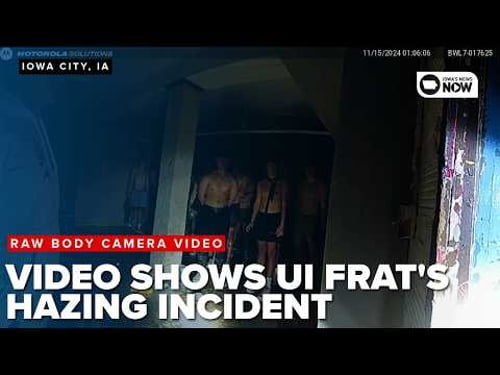 RAW VIDEO: UI bodycam video shows frat's 2024 hazing incident