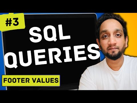 Footer Values - SQL Interview Query 3 | SQL Problem Level "MEDIUM"