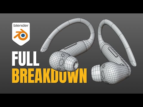 Blender Product Modeling Tutorial โ Earbuds (Clean Topo & SubD Ready)