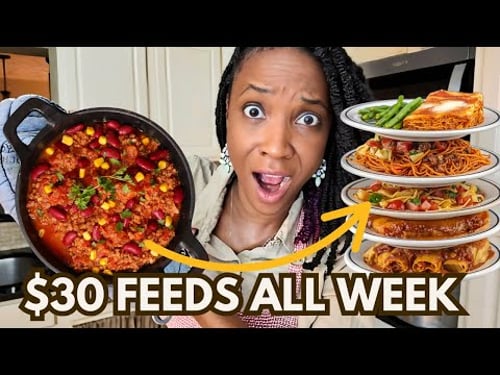 How I Fed My Family ALL WEEK for $30 (with Chili) | Copy This!
