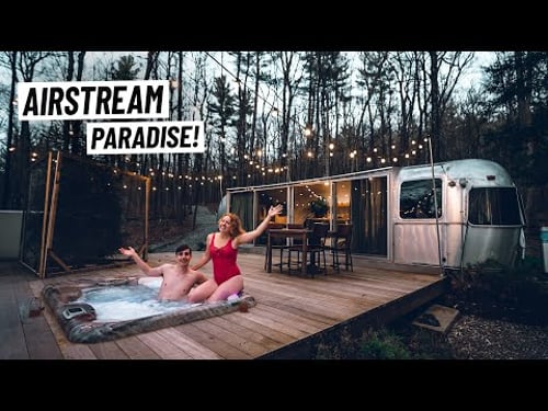 We Stayed in a VINTAGE AIRSTREAM CAMPER! + Exploring Hudson Valley, New York!