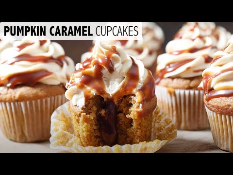 Pumpkin Caramel Cupcakes Recipe | Perfect for Fall and Thanksgiving