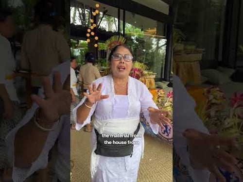 The final Balinese blessing is complete @lost.villaFeeling so blessed and grateful for this moment