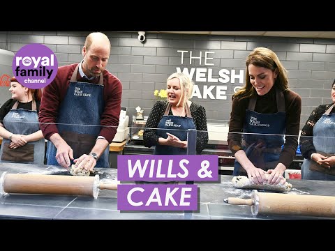 William and Kate Twin in Aprons to Make Tasty Welsh Cakes