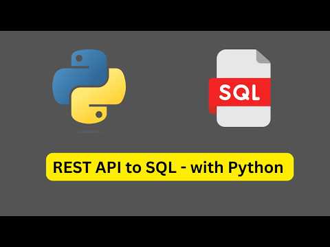 REST API to SQL (with Python) | Full Data Project | #python #sql #dataengineering #datascience
