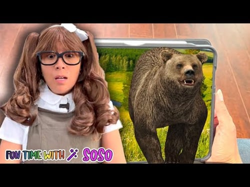 Bears Escape the iPad! 🐻 Grizzly, Polar & Panda Adventure | Fun Animal Pretend Play for Kids
