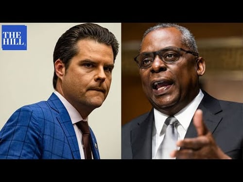 VIRAL MOMENT: Sec. Austin FIRES BACK at Matt Gaetz after heated exchange on Critical Race Theory