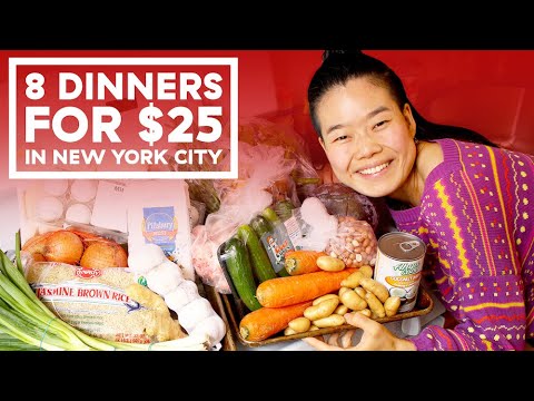 I Made 8 Dinners For Two People On A $25 Budget (In NYC!)