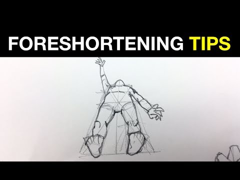 Simple tips on how to draw people in perspective: Foreshortening Pt 2