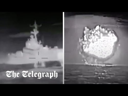 Ukraine sinks Russian warship near Crimea