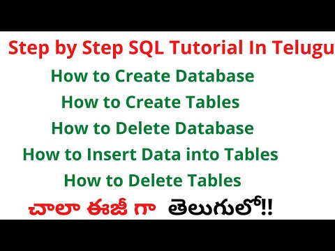 #3 How to Create Database and Tables in SQL Server| SQL Full Course in Telugu| SQL in Telugu